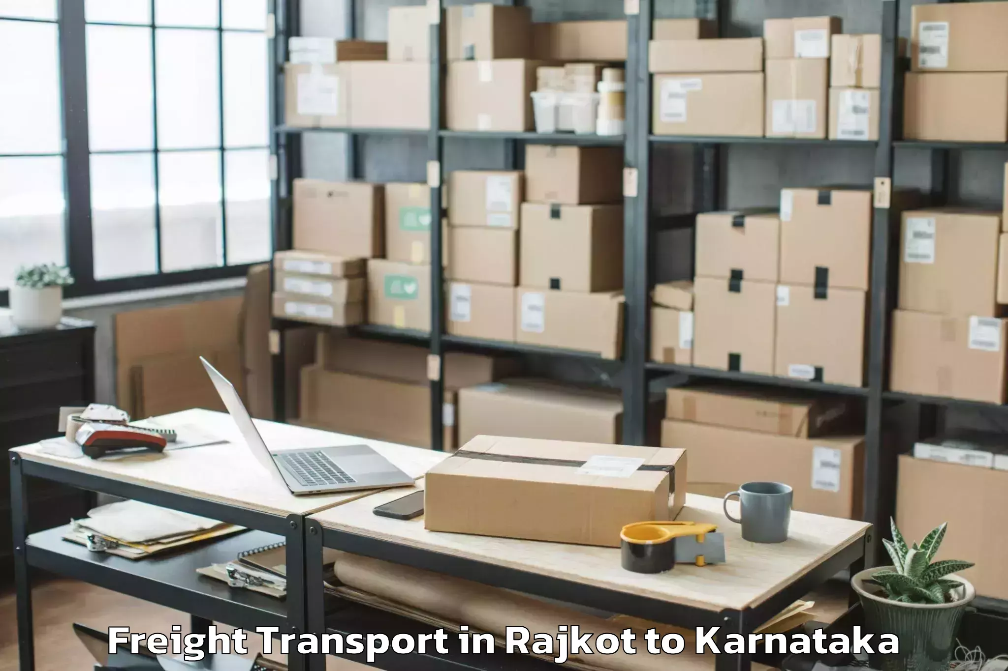 Leading Rajkot to Bharat Mall Mangalore Freight Transport Provider